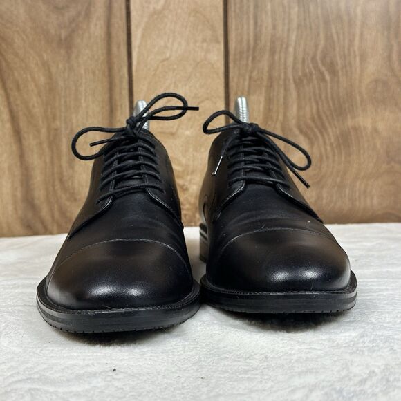 COLE HAAN Grand 36ØDress Shoes Men\'s 7 M Cap Oxford Black Leather Lace Up C34136 main image 7